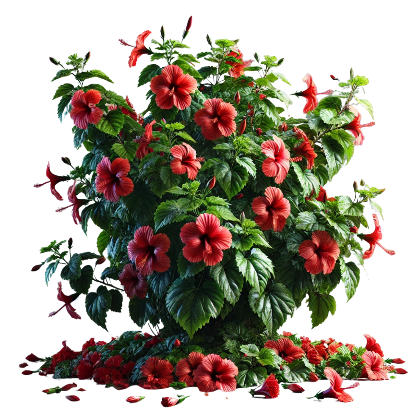 🌺 Red Hibiscus Tree
